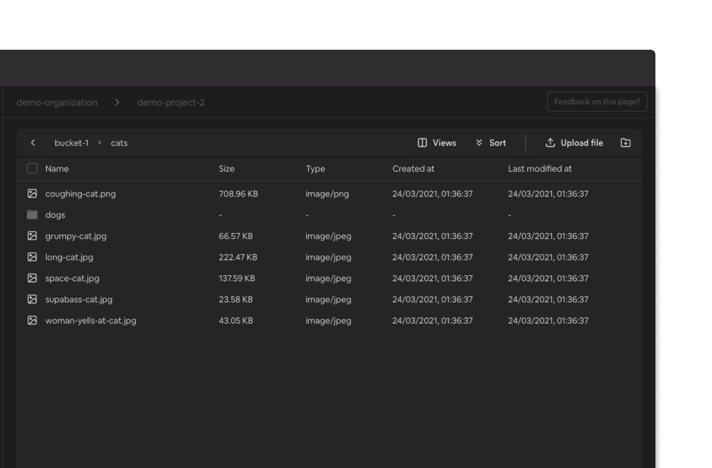 List view